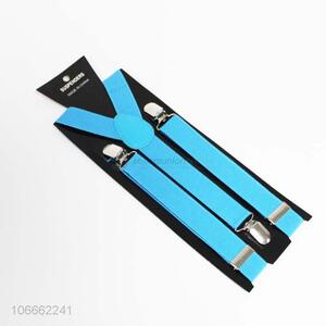 New design trendy fluorescent blue adjustable elastic suspender