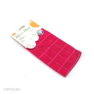 Promotional cheap kitchen cleaning cloth microfiber dish towel