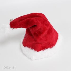 New design soft plush Christmas hat with music