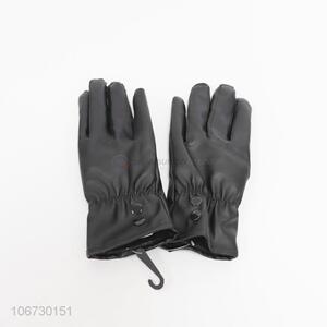 Fashion Style Women Leather Gloves Warm Gloves