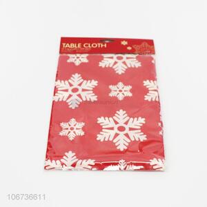 Newest hot sale snowflake printed peva table cloth