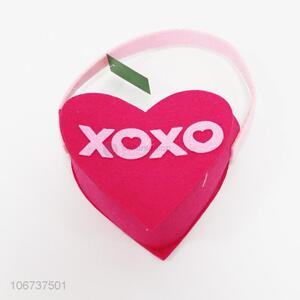 China supplier heart shaped nonwovens basket nonwovens crafts