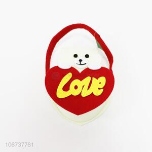 Low price heart shaped nonwovens basket nonwovens crafts