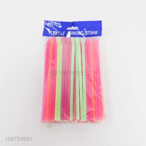 Best Price 100PCS Disposable Flexible Drinking Plastic Straws