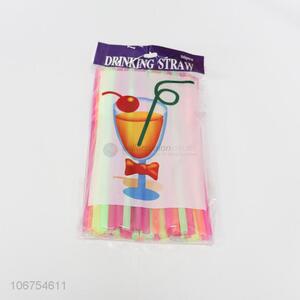 Unique Design 50PCS Disposable Plastic Straw Fashion Drink Straw