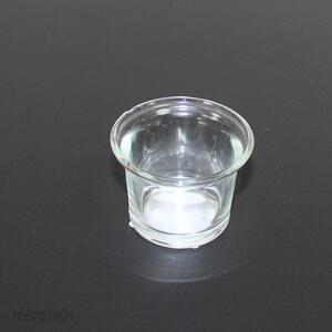 Premium quality clear glass candle holder candlestick