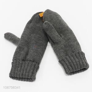 Custom fingerless gloves winter knit gloves women for outdoor sport