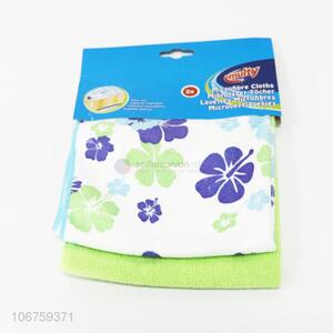 Competitive Price 2PC Multipurpose Microfiber cleaning cloth