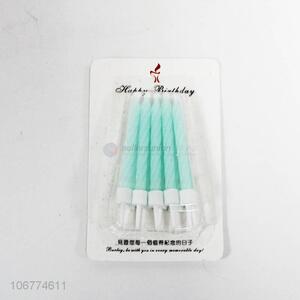 Best Sale Traditional Colorful Spiral Birthday Candle Set with Holders
