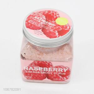 Hot selling organic raspberry moisturizing body scrub