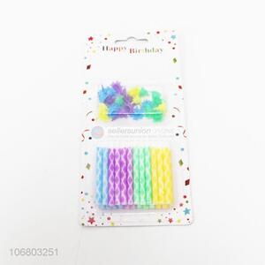 Factory Price 24 Pieces Colorful Birthday Candle