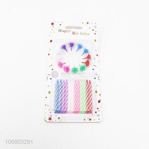 Wholesale 24 Pieces Colorful Birthday Candle