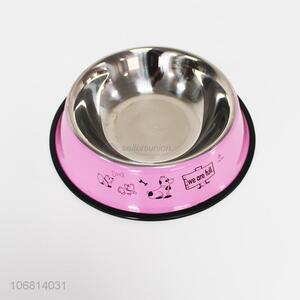 Hot Selling Colorful Stainless Steel Pet Bowl