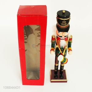 Wholesale deluxe Christmas wooden soldier wooden nutcracker doll