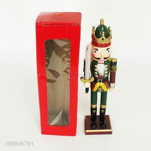 Promotional Christmas ornaments wooden nutcracker soldier