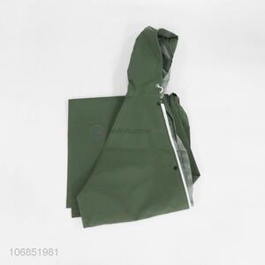 Hot selling dark green outdoor pvc conjoined raincoat