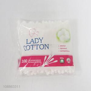 Suitable price 100pcs plastic stick cotton buds