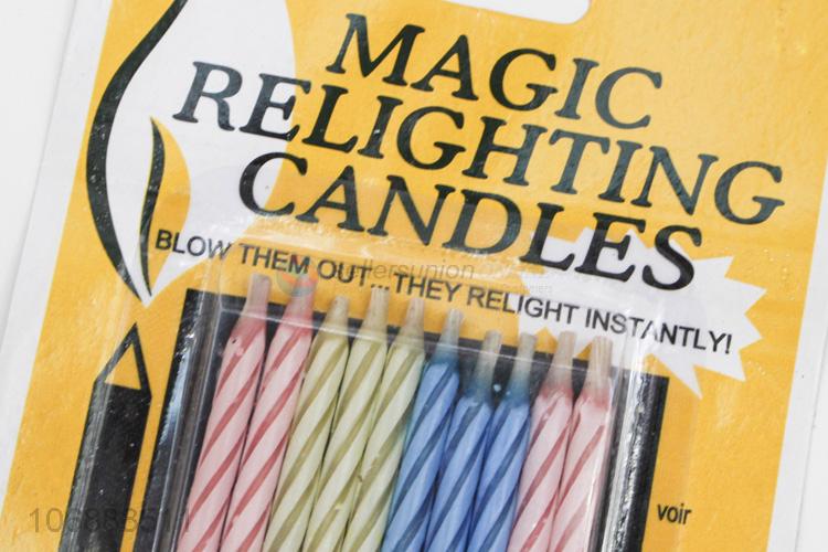 Superior quality magic relighting candle birthday stick candles