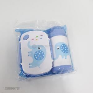 Custom Plastic Lunch Box And Water Bottle With Non-Woven Bag Set