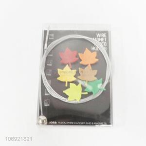 Factory wholesale steel wire magnet maple photo holder