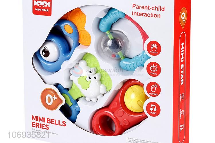 Top Selling Early Educational Plastic Baby Rattle Set Bell Toys