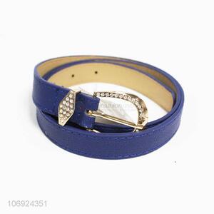 Fashion Style PU Leather Belt With Diamond For Women