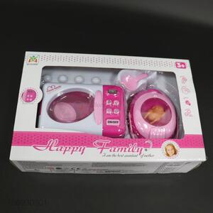 Cute Design Plastic Electric Microwave Oven And Rice Cooker Set Toy
