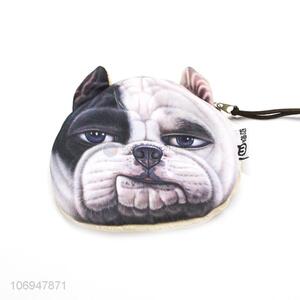 Custom personalized 3D dog printed coin purse coin bag