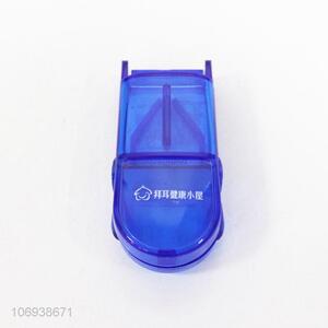 Wholesale custom logo plastic pill cutter with pill case