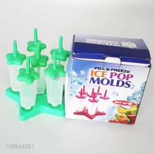 High Quality 6 Pieces Ice Pop Molds Set