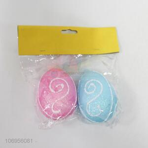 Bottom price 2pcs exquisite foam Easter eggs for decoration