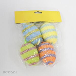 New design 4pcs exquisite foam Easter eggs for decoration
