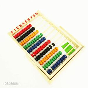 Good Sale Educational Wooden Frame Beads Counter Abacus Toys