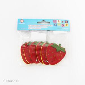 Best Price 6PC Cute Strawberry Felt Patches DIY Clothing Accessories