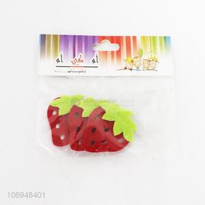 High Sales 3PC DIY Clothing Accessories Cute Strawberry Felt Patches