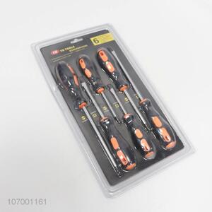 Factory Wholesale Double Blister Packing Hand Tool 6PC Screwdriver Bit Set