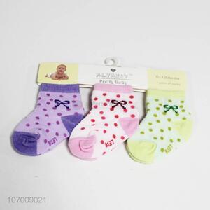 Fashion Style 3 Pairs Comfortable Socks For Baby
