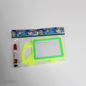 Cartoon Truck Shape Tablet Plastic Writing Board With Pen