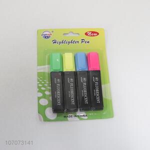 Wholesale 4 Pieces Plastic Highlighter Pen Set