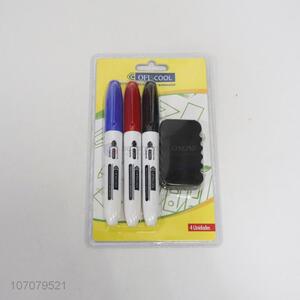 High sales 4pcs/set whiteboard markers dry erase markers with eraser