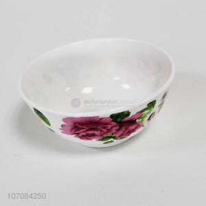 Chinese factory flowers printed healthy plastic melamine bowl