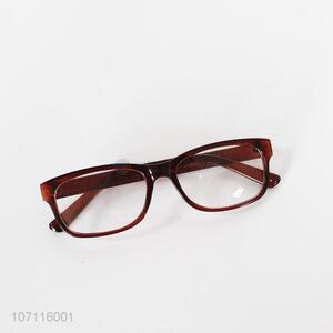 Good quality dark red adults plastic glasses fashion eyewear