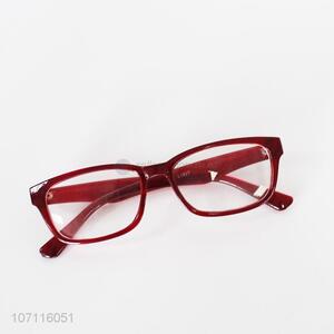 Factory Price Adult Eyeglasses Red Plastic Eyewear Frame Glasses