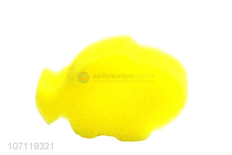 Lovely design cute fish shape kids bath sponge bath scrubber