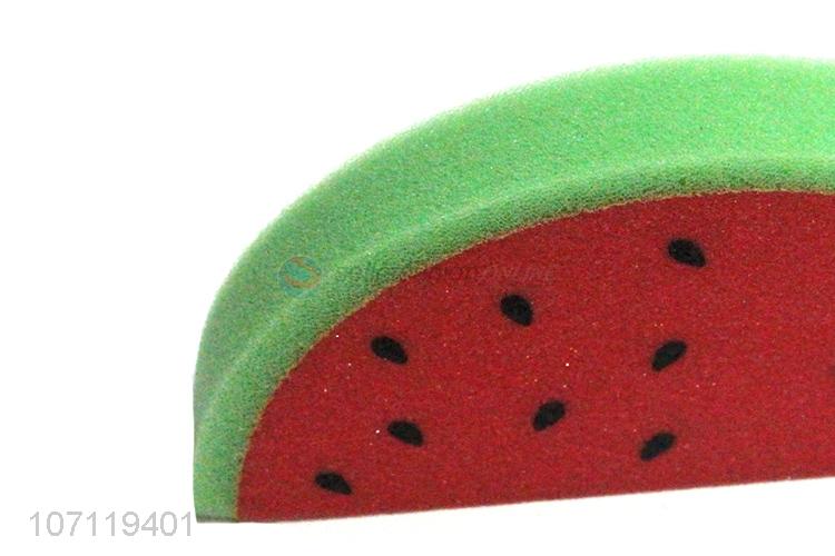 Hot sale soft watermelon shape baby bath sponge shower sponge