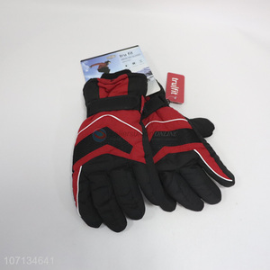 Contracted Design Winter Waterproof Windproof Sports Ski Gloves