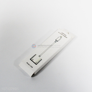Wholesale noiseless 2 in 1 for lightning to 3.5mm headphone jack audio charge adapter