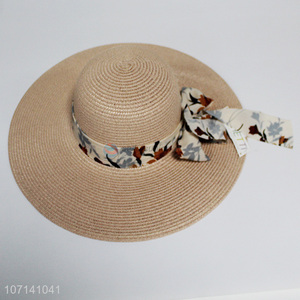 Delicate Design Straw Sun Hat Ladies Beach Hat