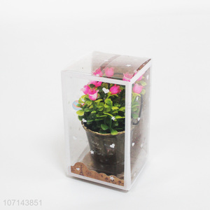 New products home decoration mini artificial flower potted flower