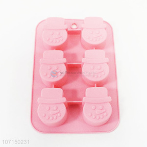 Wholesale Baking Tools Christmas Snowman Shaped Silicone Non-Stick Cake Mould